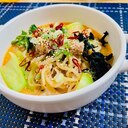 フライパンだけの簡単調理！しらたき担々麺